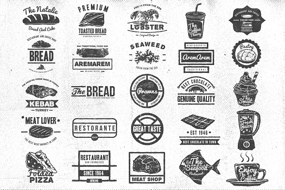 229 Handdrawn Logo Bundle in Logo Templates - product preview 24