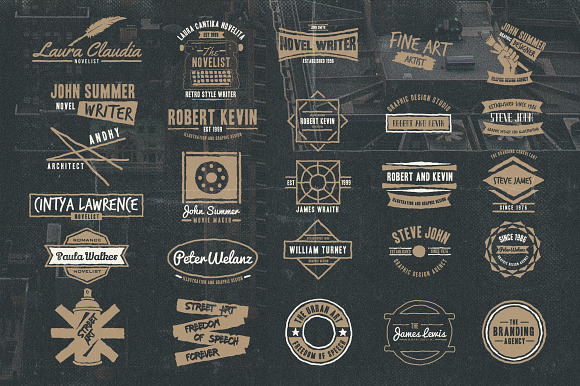 229 Handdrawn Logo Bundle in Logo Templates - product preview 28