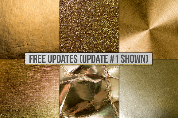 Gold Foil Textures, Gold Backgrounds in Textures - product preview 26