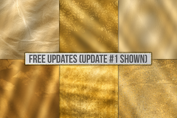 Gold Foil Textures, Gold Backgrounds in Textures - product preview 27