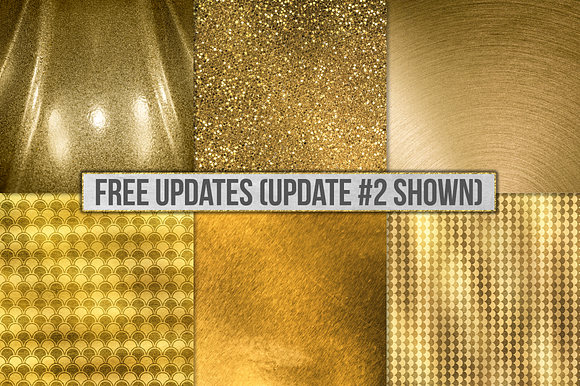 Gold Foil Textures, Gold Backgrounds in Textures - product preview 29