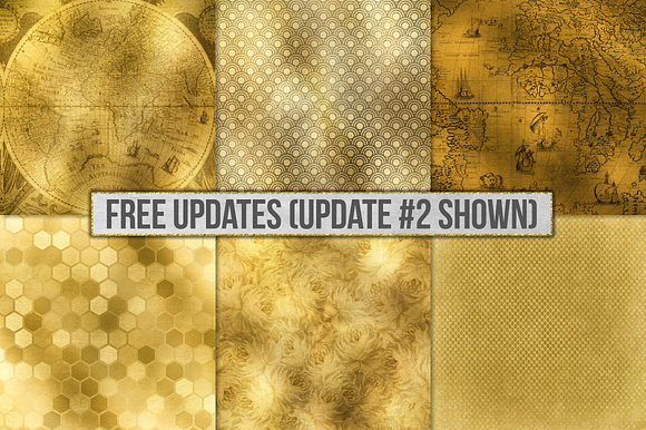 Gold Foil Textures, Gold Backgrounds in Textures - product preview 30