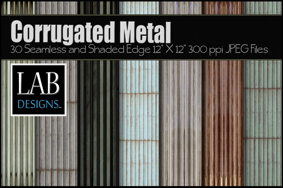 30 Corrugated Steel Metal Textures in Textures - product preview 8