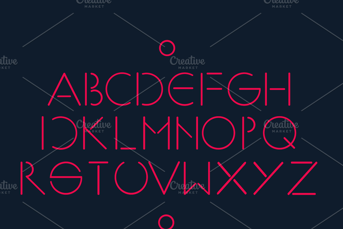 Simple and minimalistic font vector in Graphics - product preview 8