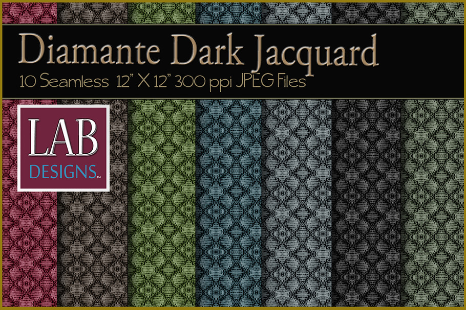 10 Seamless Jacquard Fabric Textures in Textures - product preview 8