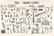 70+ Musical Vector Graphics Kit
