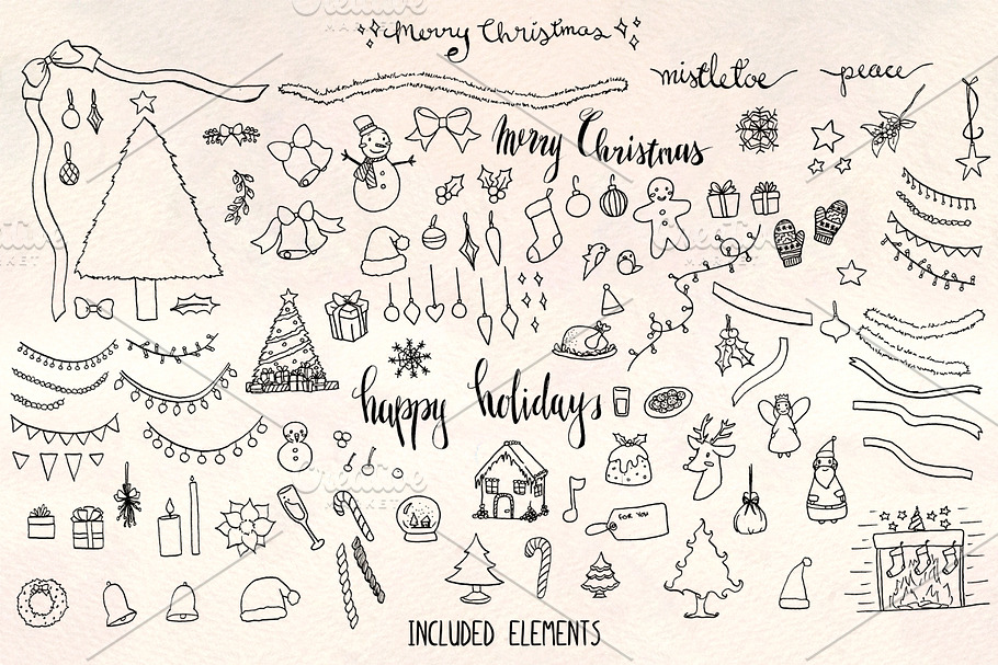 120+ Christmas Vector Illustrations
