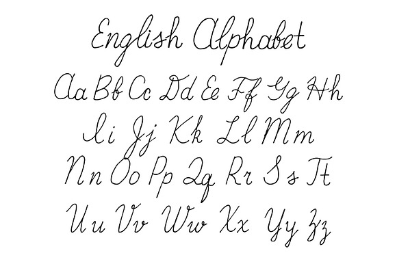Hand draw Alphabet in Graphics - product preview 1