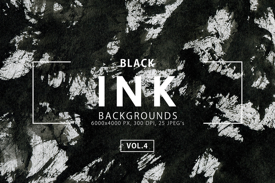 Black Ink Backgrounds Vol. 4
