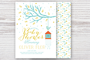Baby Shower Invitation with Tree