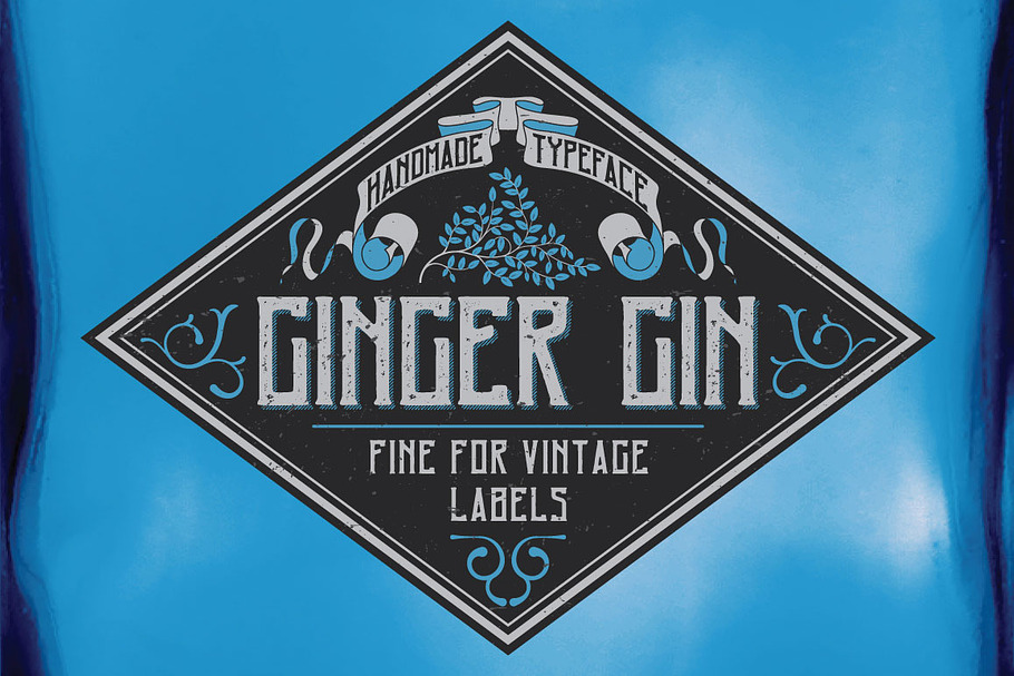 Ginger Gin Label Typeface in Display Fonts - product preview 8
