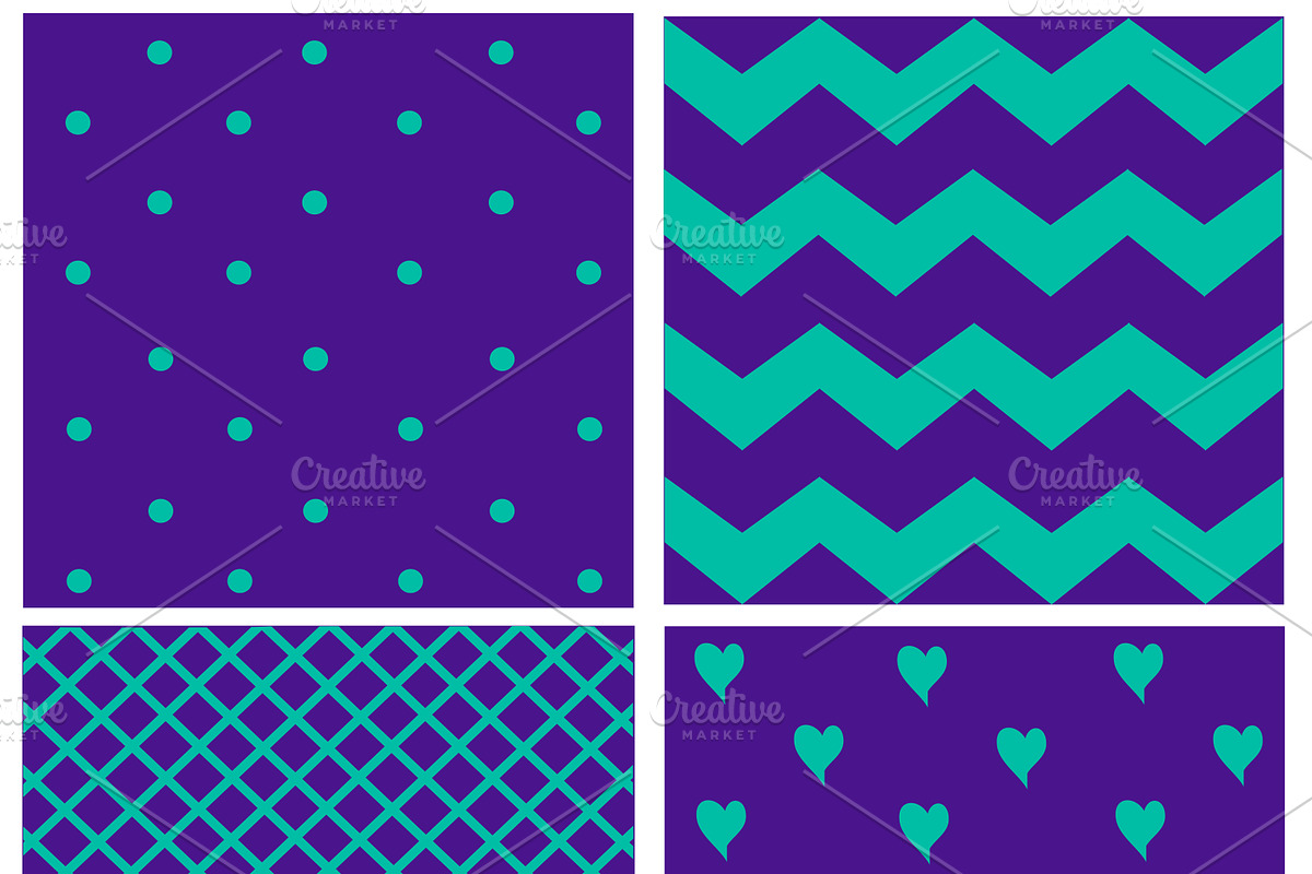 pattern with hearts and dots in Patterns - product preview 8