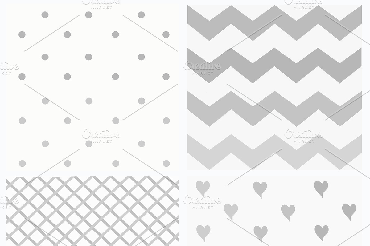 pattern with hearts in Patterns - product preview 8