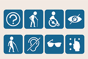 Disabled signs iconset