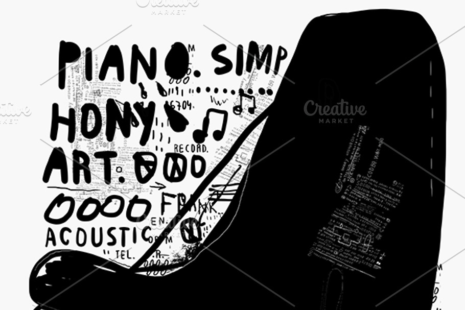 Piano  in Illustrations - product preview 8