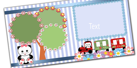 Digital photoframe,greeting card PSD in Objects - product preview 2