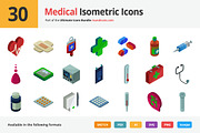 30 Medical Isometric Icons