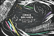 Chalk brush handy set