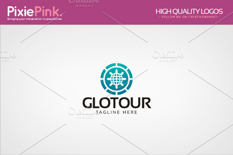 Globe Tour Logo Template in Logo Templates - product preview 8