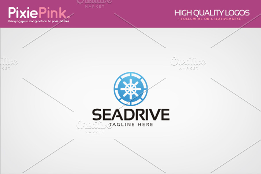 Sea Drive Logo Template in Logo Templates - product preview 8