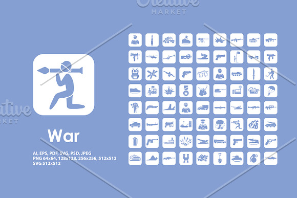 War icons in Graphics - product preview 1
