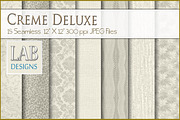 15 Creme Deluxe Fabric Textures
