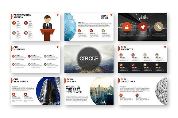 Circle- PowerPoint Template in PowerPoint Templates - product preview 1