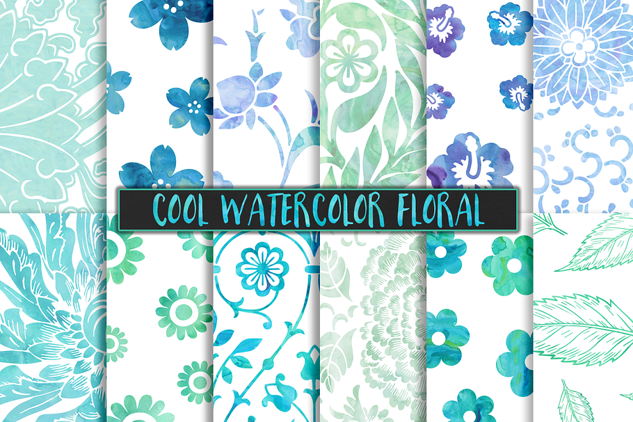 Cool Watercolor Floral Backgrounds
