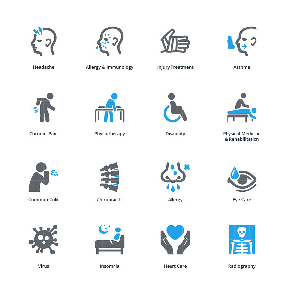 Health Conditions & Diseases Icons in Health Icons - product preview 1