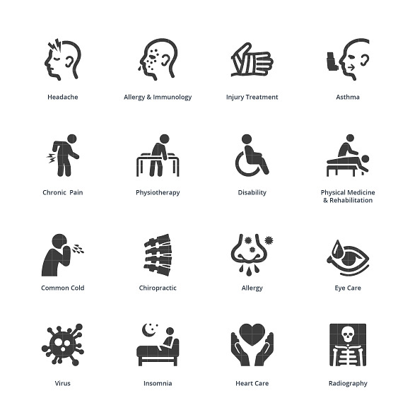 Health Conditions & Diseases Icons in Health Icons - product preview 2