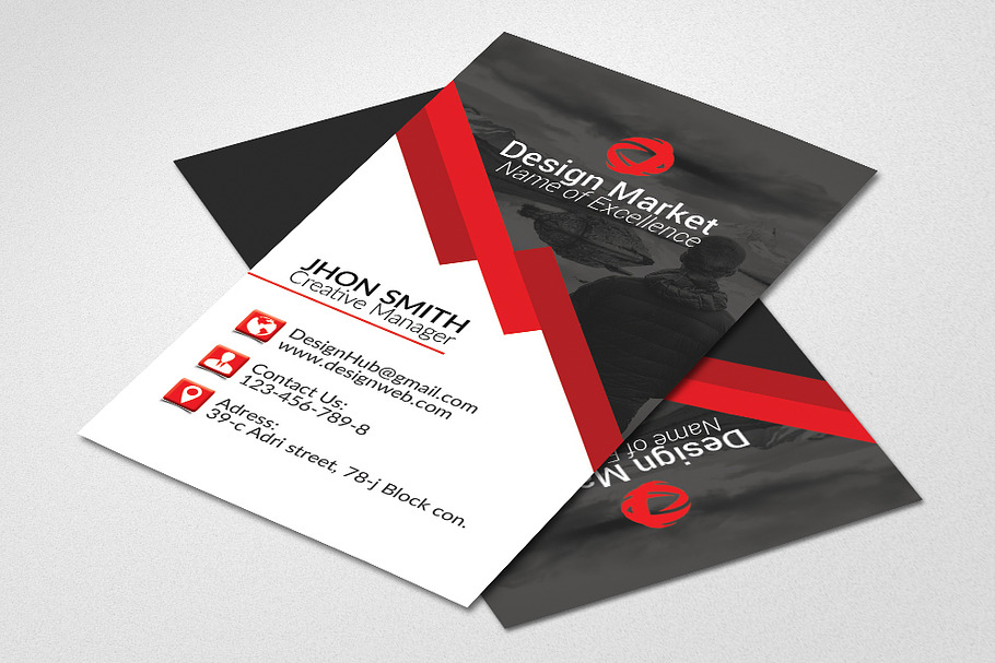 Vertical Business Card Template in Templates - product preview 8