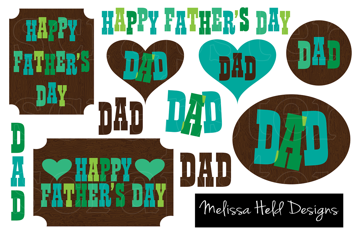 Father's Day Clipart in Graphics - product preview 8