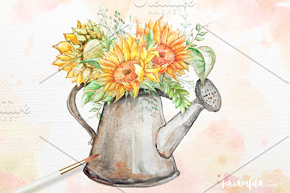 SunFlower Graphic Collection in Illustrations - product preview 3