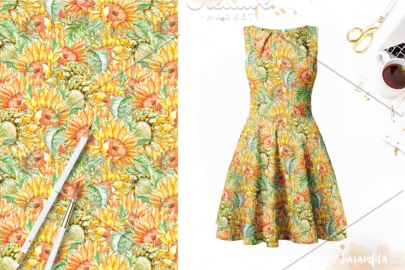 SunFlower Graphic Collection in Illustrations - product preview 9