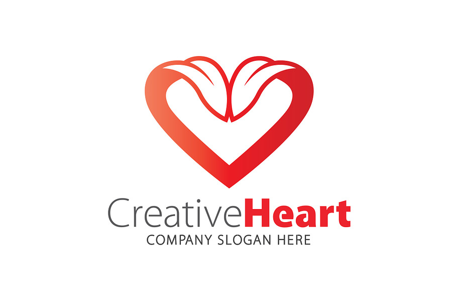 Creative Heart in Logo Templates - product preview 8