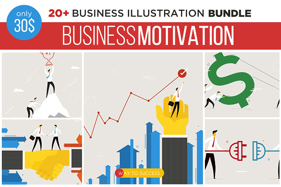 Business theme bundle in Illustrations - product preview 3