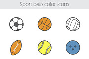 Sport balls icons. Vector