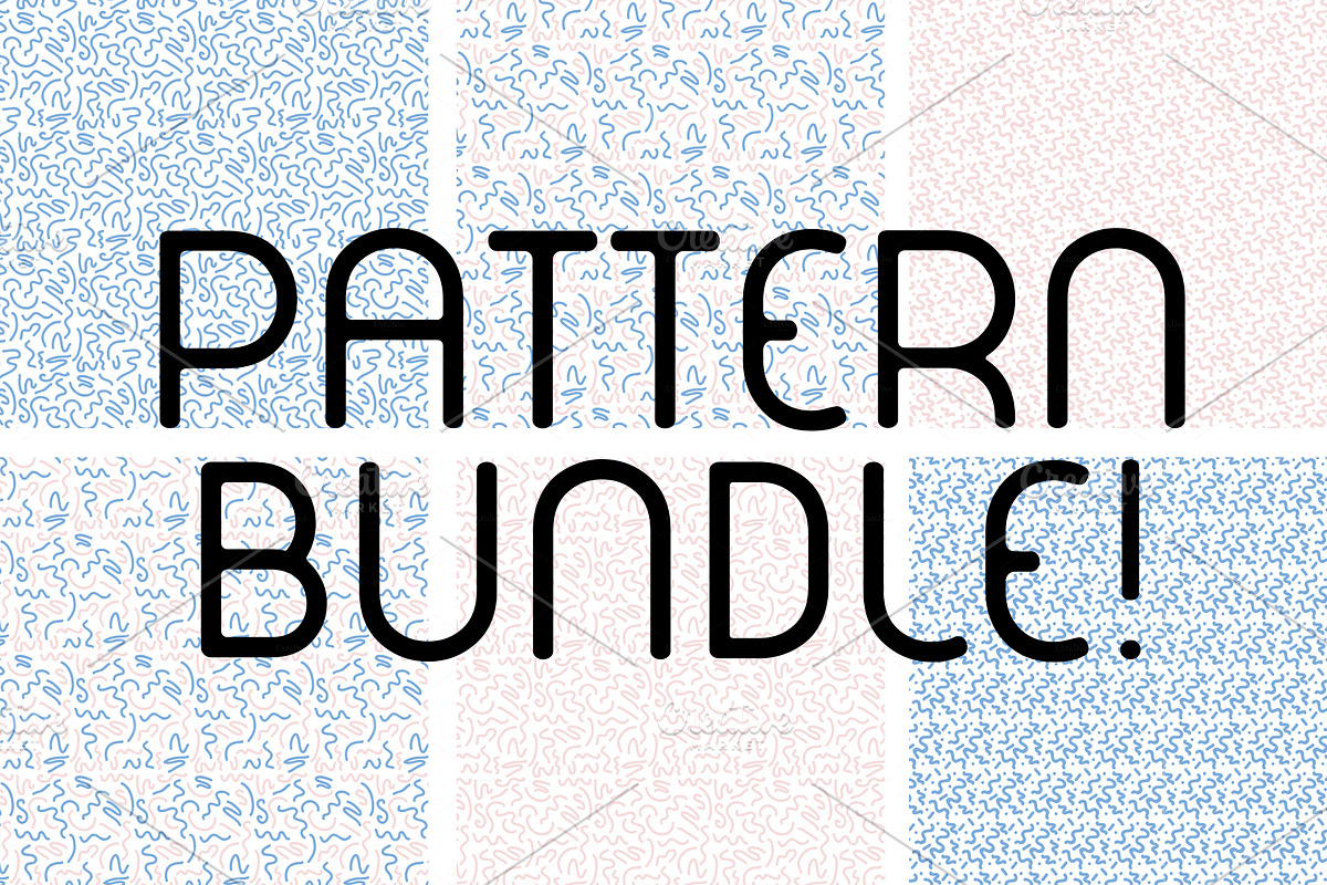Hand drawn pattern bundle in Patterns - product preview 8