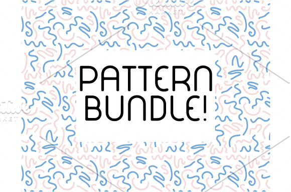 Hand drawn pattern bundle in Patterns - product preview 1
