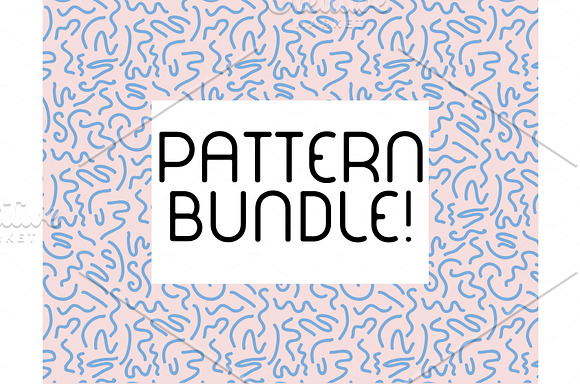 Hand drawn pattern bundle in Patterns - product preview 3