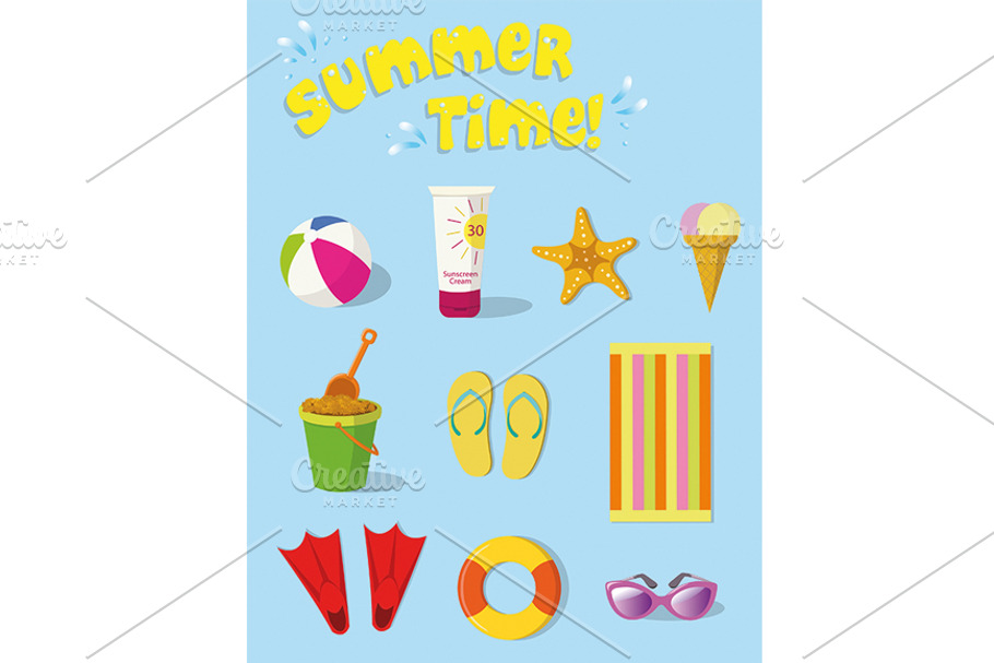 Summer stuff in Illustrations - product preview 8