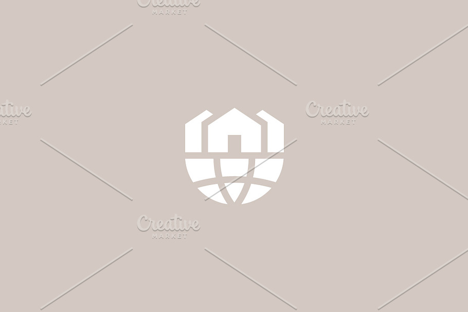 Abstract houses globe logo in Logo Templates - product preview 8