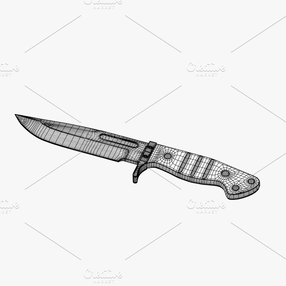 Cold steel knife in Weapons - product preview 10