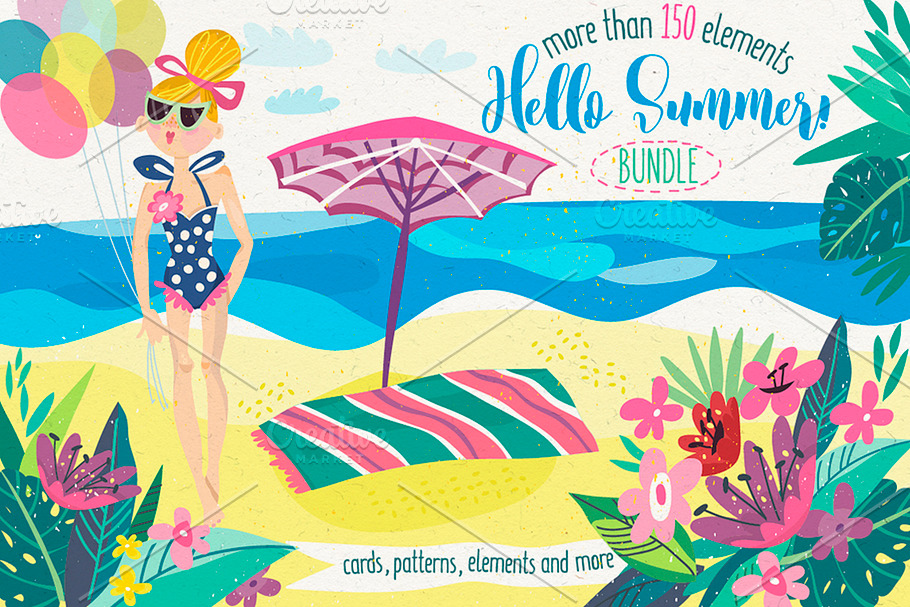 Hello Summer in Illustrations - product preview 8