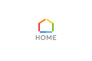 Abstract house logo design