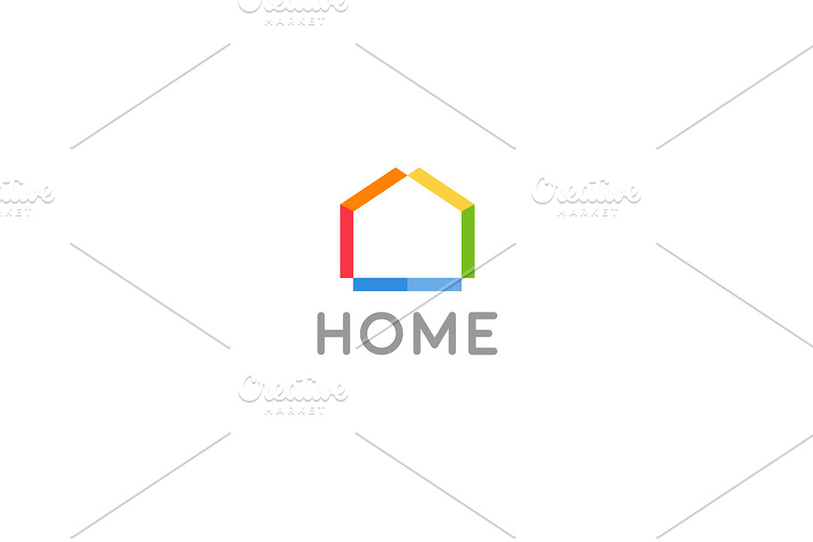 Abstract house logo design in Logo Templates - product preview 8