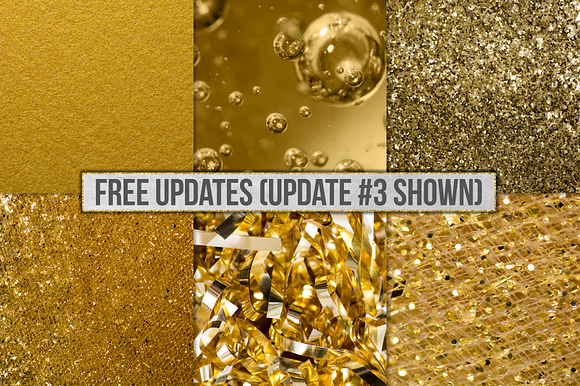 Gold Foil Textures, Gold Backgrounds in Textures - product preview 32