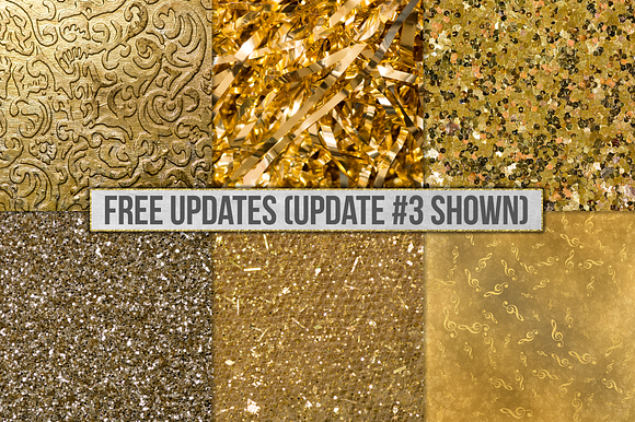 Gold Foil Textures, Gold Backgrounds in Textures - product preview 33