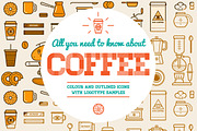 Awesome Coffee Icons and Logo Set 2
