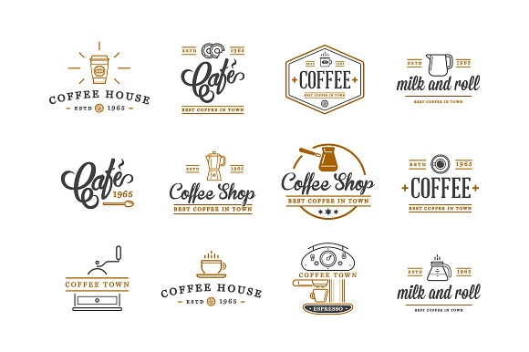 Awesome Coffee Icons and Logo Set 2 in Logo Icons - product preview 3
